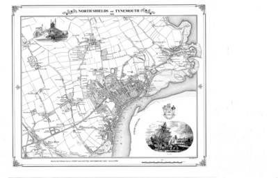 North Shields and Tynemouth 1856 Map -  Heritage Cartography