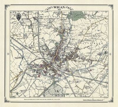 Wigan 1845 Map - Peter J. Adams