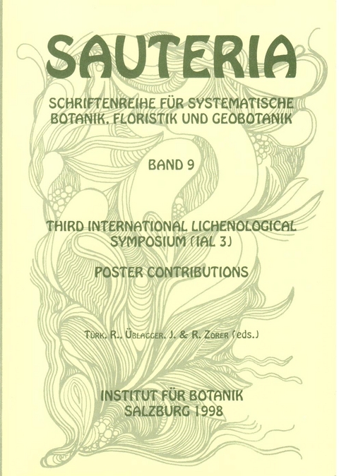 Sauteria 9: Third International Lichenological Symposium (IAL 3)