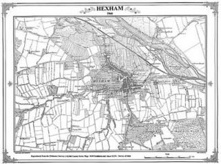 Hexham 1860 Map