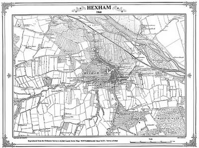 Hexham 1860 Map -  Heritage Cartography