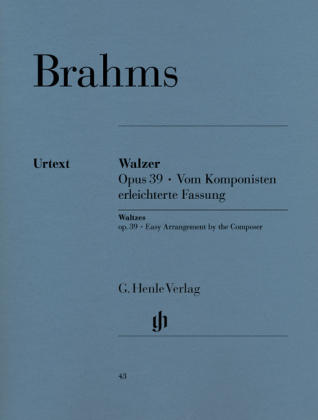 Walzer op.39 (vom Komponisten erleichterte Fassung), Klavier - Johannes Brahms
