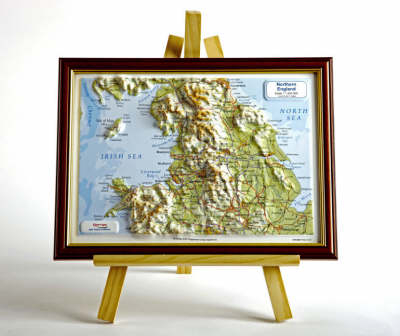 Northern England Raised Relief Map