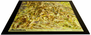 Peak District relief wall map light frame