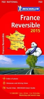 France Reversible Map 2015 -  Michelin