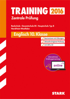 Training Zentrale Prüfung Realschule Hauptschule Typ B NRW - Englisch mit MP3-CD - inkl. Online-Prüfungstraining