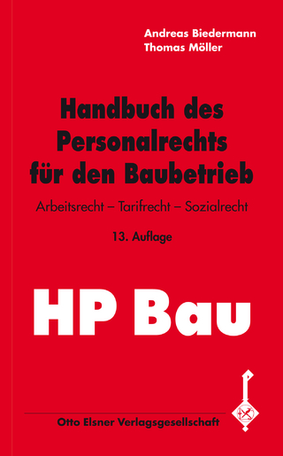 Handbuch des Personalrechts für den Baubetrieb