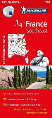 Southeastern France - Michelin National Map 709