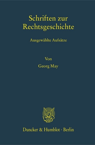 Schriften zur Rechtsgeschichte.