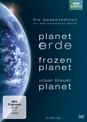 Planet Erde / Frozen Planet / Unser Blauer Planet, 12 DVDs