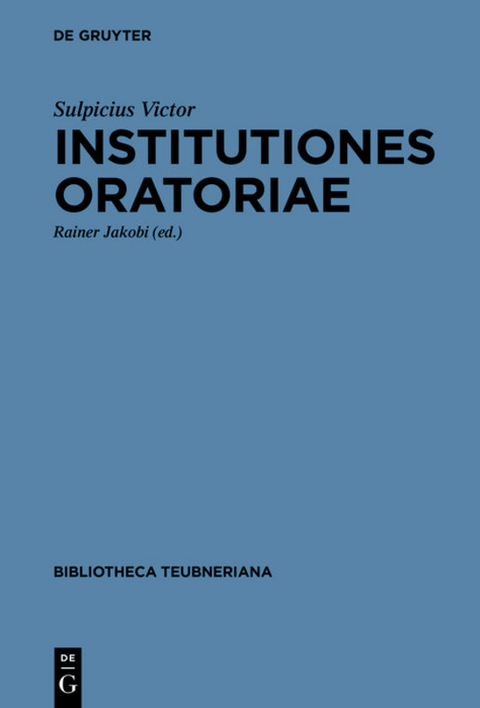 Institutiones oratoriae - 
