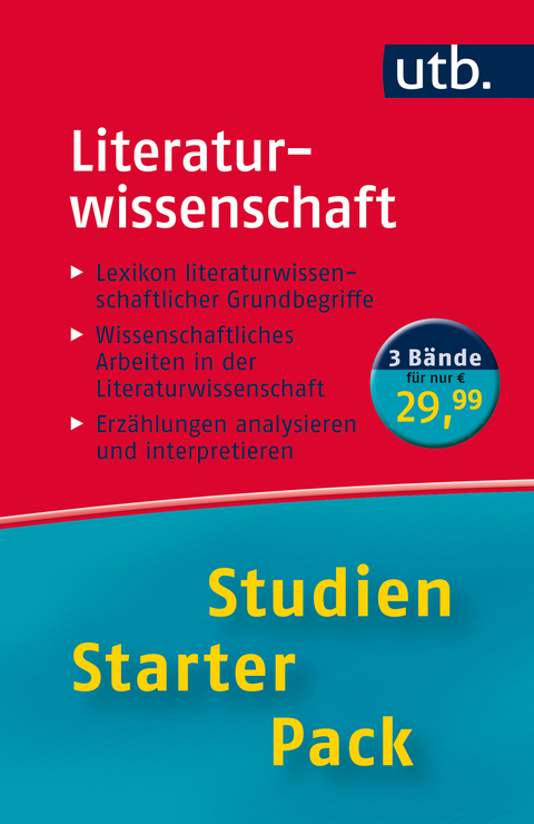 Literaturwissenschaft. Studien-Starter-Pack - Uwe Sp&ouml;rl, Burkhard Moennighoff, Eckhardt Meyer-Krentler, Jochen Vogt