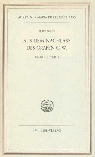 Aus dem Nachlaß des Grafen C. W