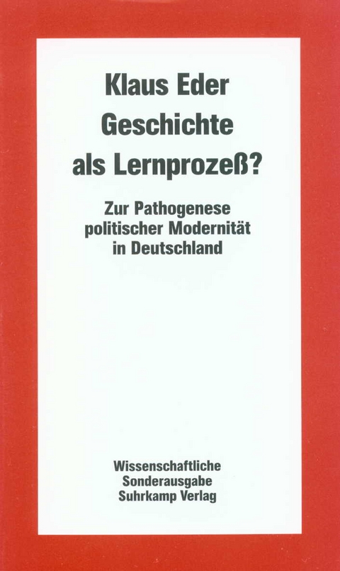 Geschichte als Lernproze&szlig;? - Klaus Eder