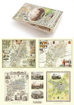 Gloucestershire 1611 – 1836 – Fold Up Map that features a collection of Four Historic Maps, John Speed’s County Map 1611, Johan Blaeu’s County Map of 1648, Thomas Moules County Map of 1836 and a Plan of Gloucester 1805 by Cole and Roper. The maps also feature three historic views of Gloucester from the 1840’s. -  Mapseeker Publishing Ltd.