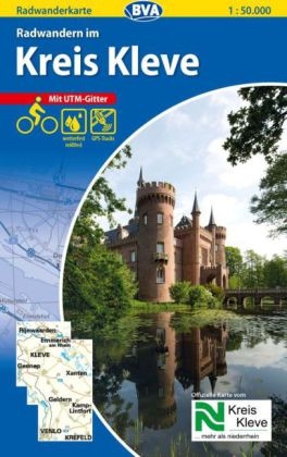 Radwanderkarte BVA Radwandern im Kreis Kleve 1:50.000, rei&szlig;- und wetterfest, GPS-Tracks Download