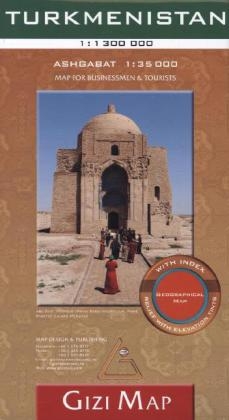 Turkmenistan geographical map