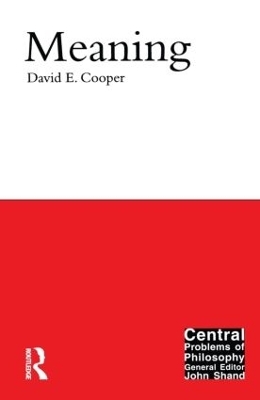 Meaning - David E. Cooper