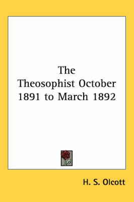 The Theosophist October 1891 to March 1892