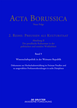 Wissenschaftspolitik in der Weimarer Republik