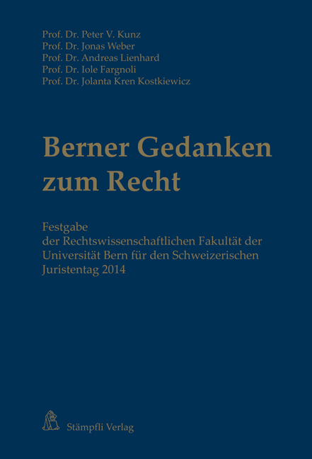 Berner Gedanken zum Recht - 