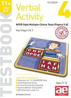 11+ Verbal Activity Year 5-7 Testbook 4 - Stephen C. Curran, Mike Edwards, Janet Peace