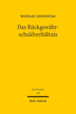 Das Rückgewährschuldverhältnis