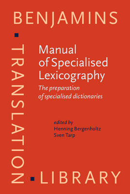 Manual of Specialised Lexicography - 