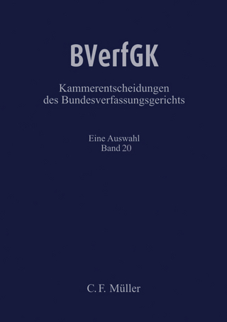 BVerfGK - Kammerentscheidungen des Bundesverfassungsgerichts Band 20