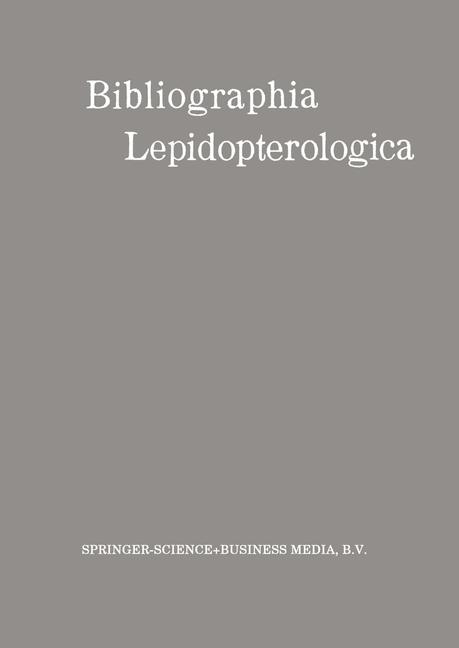 Bibliographia Lepidopterologica -  Wilhelm Junk