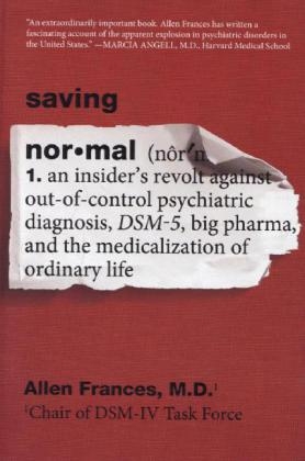 Saving Normal - Allen Frances