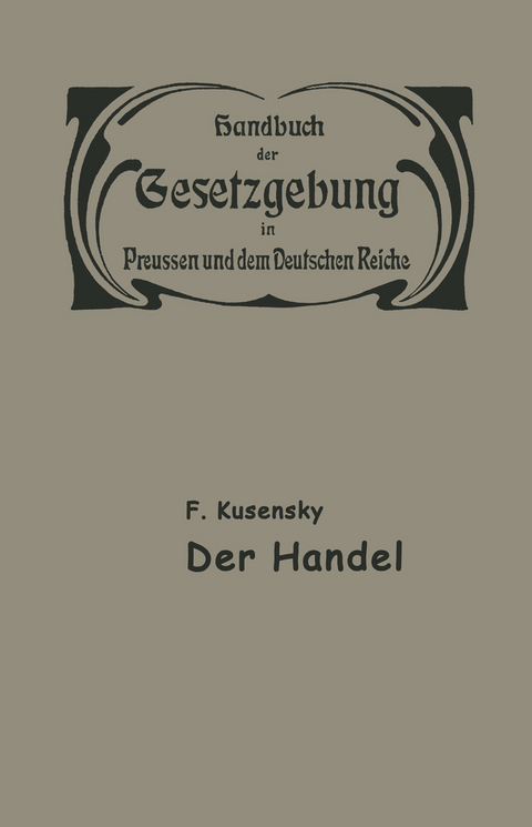 Handel und Gewerbe - F. Lusensky