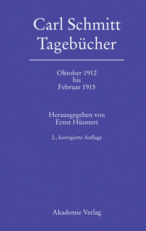 Oktober 1912 bis Februar 1915 - 