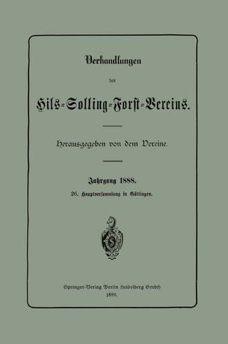 Verhandlungen des Hils-Solling-Forst-Vereins