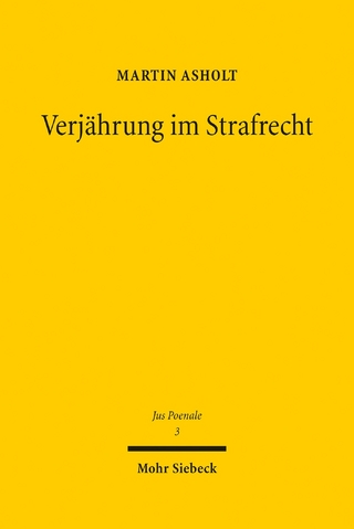 Verjährung im Strafrecht