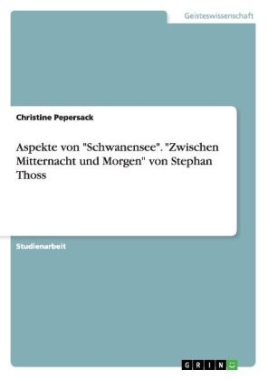 Aspekte von "Schwanensee". "Zwischen Mitternacht und Morgen" von Stephan Thoss - Christine Pepersack