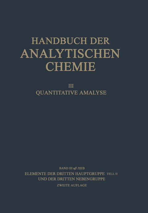 Elemente der Dritten Hauptgruppe Teil II und der Dritten Nebengruppe