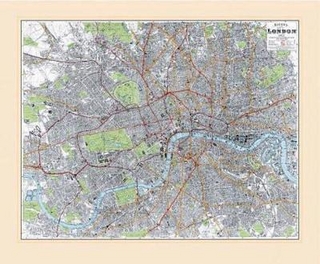 Bacon's Up to Date Street Map of London 1902