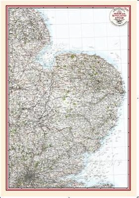 East Anglia - Coloured Victorian Map 1897