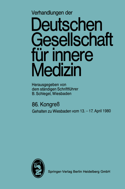 86. Kongre&szlig; - Professor Dr. Bernhard Schlegel
