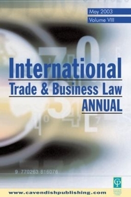 International Trade and Business Law Review - Gabriel Moens