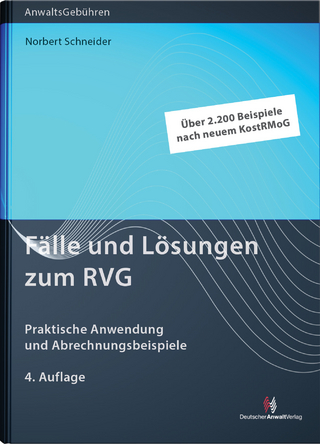 Fälle und Lösungen zum RVG