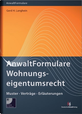 Anwaltformulare Wohnungseigentumsrecht