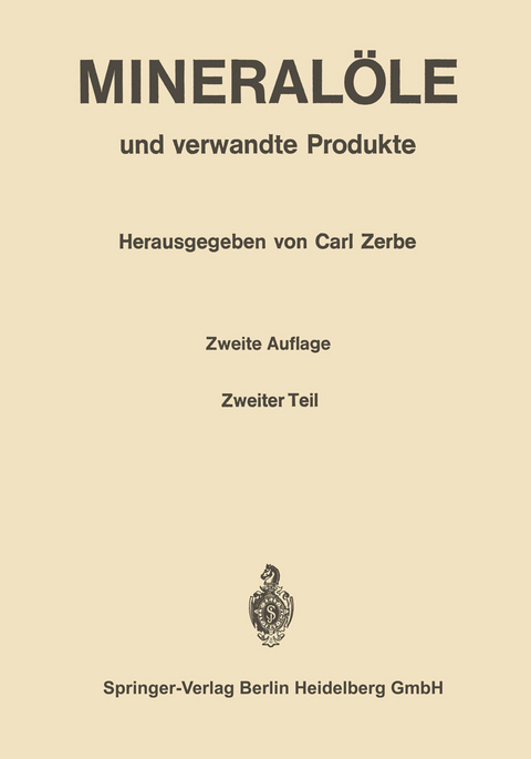 Mineral&ouml;le und verwandte Produkte - 