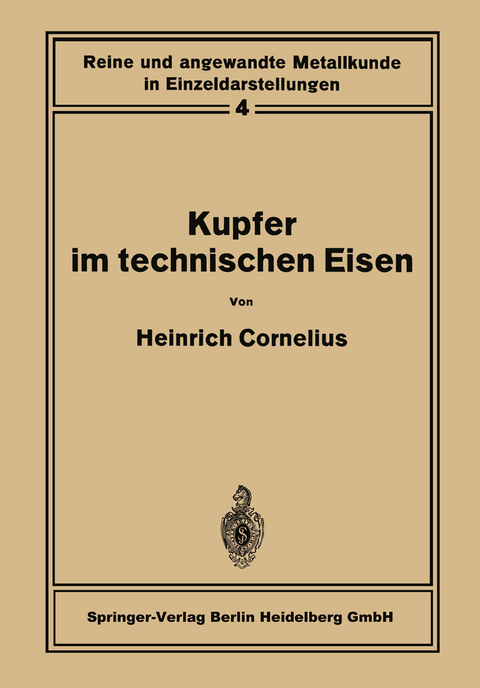 Kupfer im technischen Eisen - Heinrich Cornelius