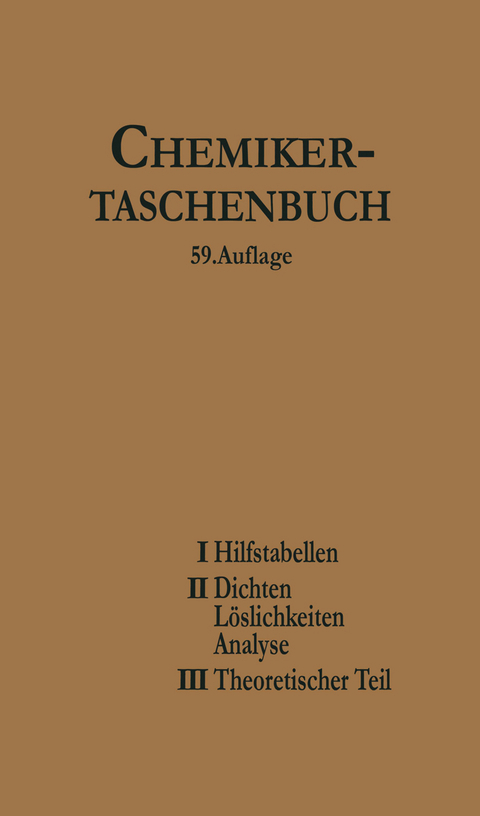 Chemiker-Taschenbuch - Rudolf Biedermann, I. Koppel, W. A. Roth