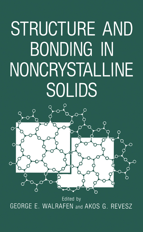 Structure and Bonding in Noncrystalline Solids - George E. Walrafen, Akos G. Revesz