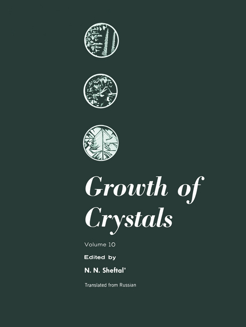 Growth of Crystals - N. N. Sheftal'