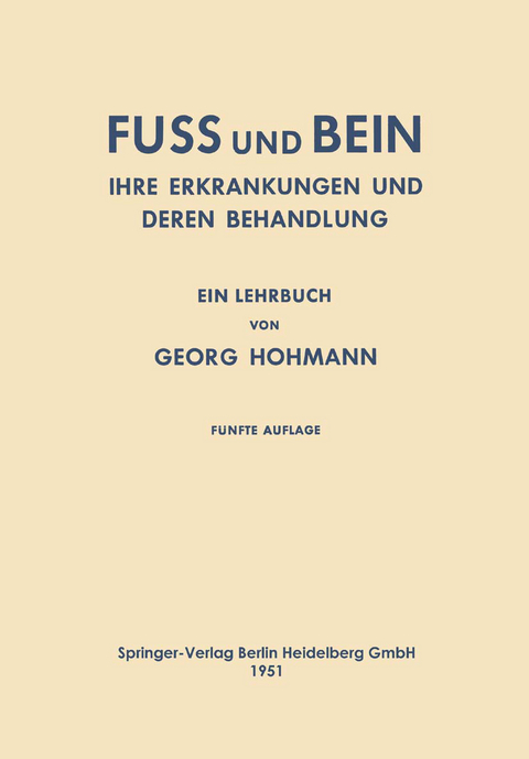 Fuss und Bein - Georg Hohmann