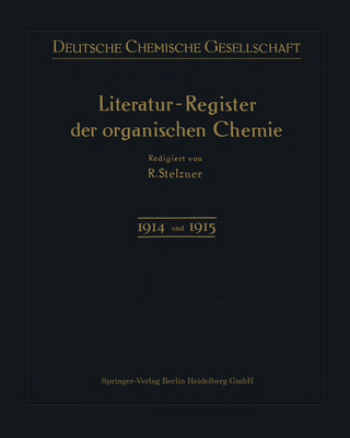 Literatur-Register der Organischen Chemie